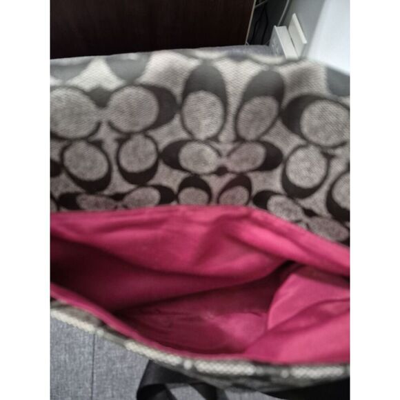 Coach Signature Coated Canvas Diaper Bag/Laptop Bag - Picture 3 of 10